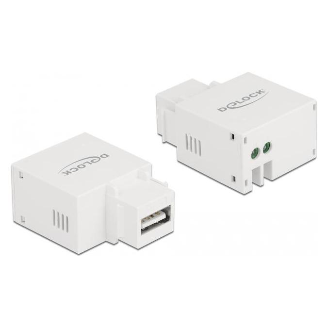 Delock Keystone Modul mit USB Typ-A Ladebuchse 2,1 A weiss (Keystone Modul) (87791)