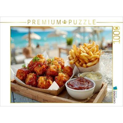 CALVENDO Puzzle Chicken Nuggets und Pommes - sie dürfen nicht fehlen | 1000 Teile Lege-Größe 64x48cm Foto-Puzzle für glückliche Stunden, Sonstige von