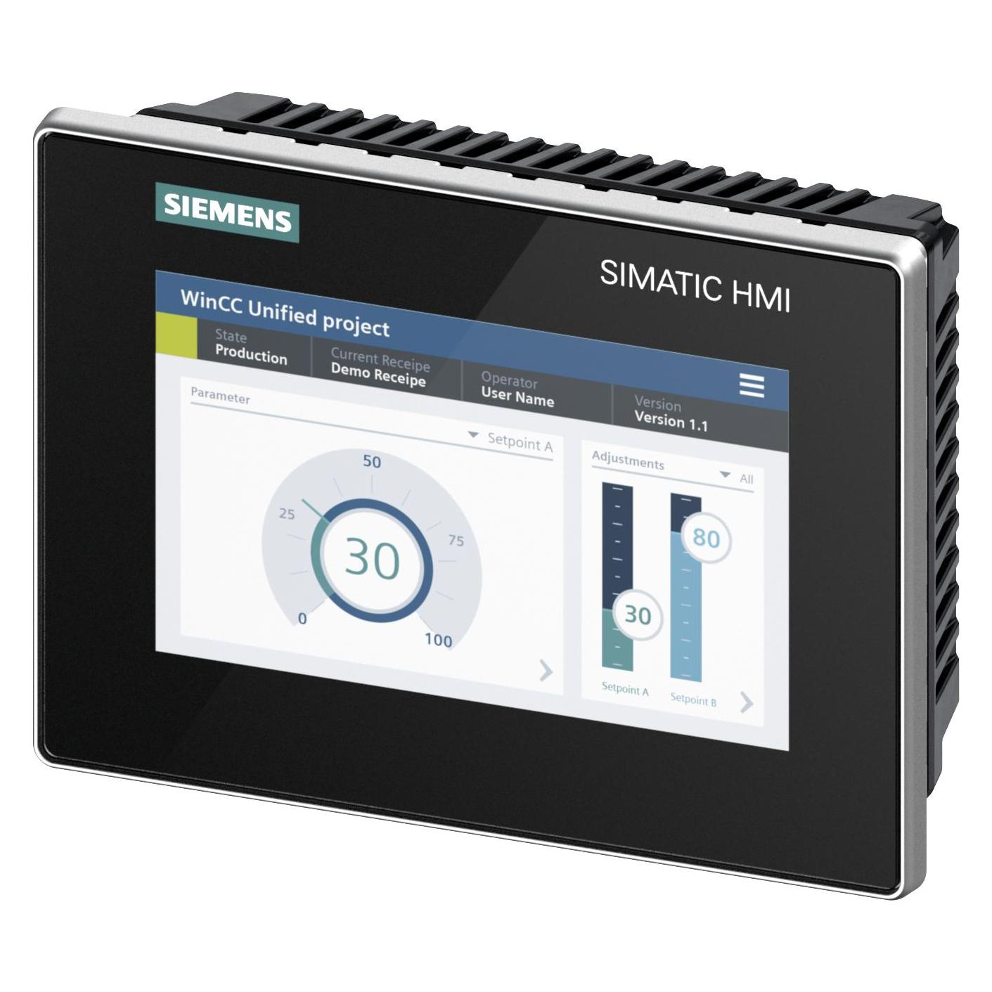 Siemens SIMATIC HMI 6AV2128-3GB06-0AX1 MTP700 Unif.Comfort Panel Touchbedienun (6AV21283GB060AX1)