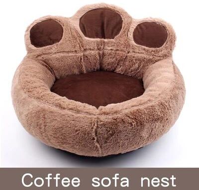 Uplift Treasures Cozy Pet Kennel Sofa Bed Mat coffee l 24.41 X 26.77 In