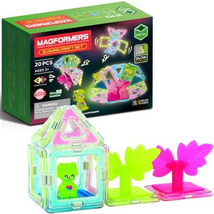 MAGFORMERS Bausteine Special 279-25, ab 3 Jahre, Glowing Craft Set, 20 Stück