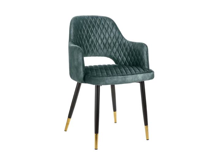Design Armlehnstuhl „Paris“ Samt Petrol Invicta Interiors