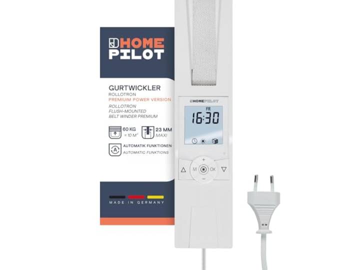 Home Pilot - Power Version Gurtwickler Premium für schwere Rollläden (bis 60 kg) und großem Gurtkasten - 10172360