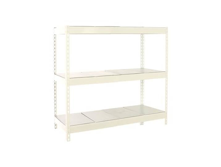 PROREGAL Schwerlastregal Metal Beast Three HxBxT 150x120x75cm Fachlast 600kg Weiß Standregal Werkstattregal Lagerregal Kellerregal