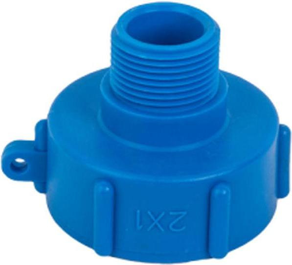 Bradas IBC-adapter S60x6 naar 1 inch mannelijk schroefdraad