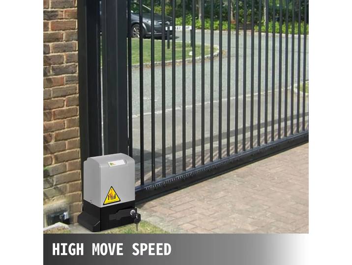 VEVOR ouvre-porte 1300LBS ouvre-porte de Garage électrique coulissant automatique 2 clés avec supports de 4m opérateur pour hôtel usine école