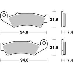 SBS Bremsbelag 603HF Street Ceramic