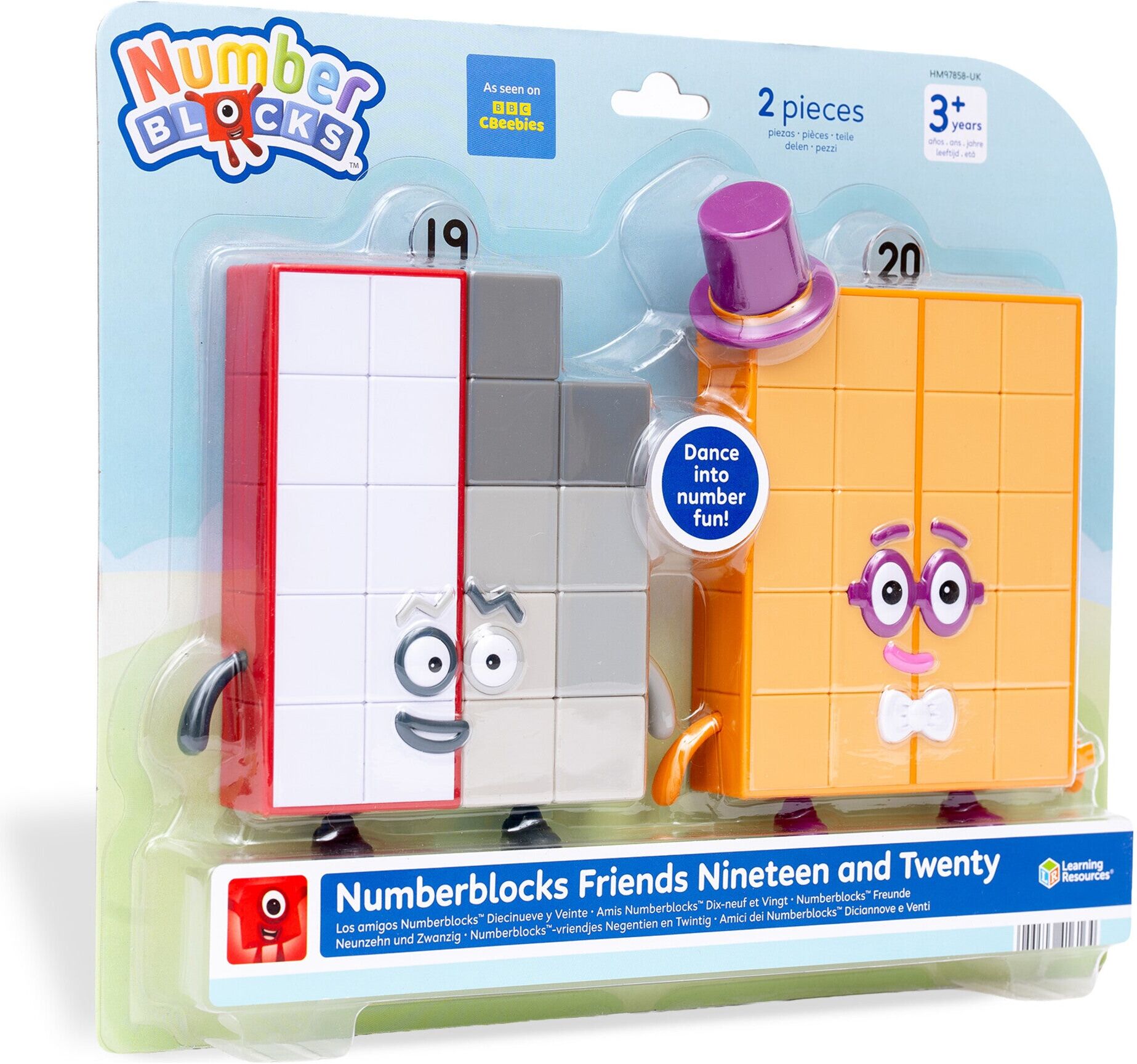 Learning Resources Numberblocks Nineteen and Twenty Figures - 2-Piece Collectible Pack for Preschool Learners - Number Recognition