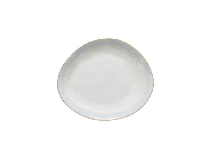Costa Nova Speisetellerset Brisa, Perlmutt, Weiß Hochglanz, Keramik, 6-teilig, oval, Handmade in Europe, hitzebeständig, Essen & Trinken, Geschirr, Teller, Speiseteller