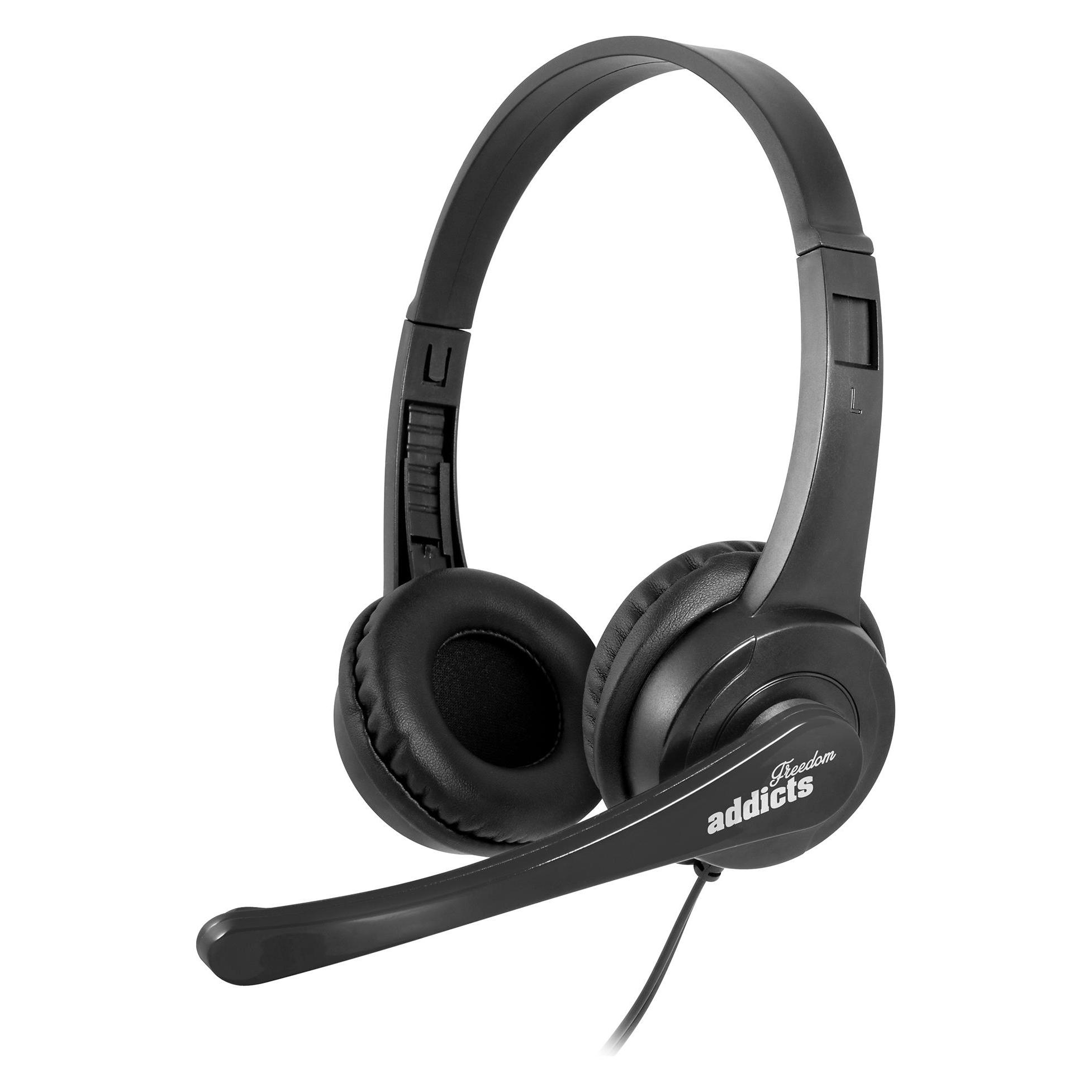 NGS VOX505USB Kopfhörer & Headset Verkabelt Kopfband USB Typ-A Schwarz (Kabelgebunden, USB-A) (NGS-HEADSET-0204)