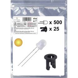 Quadrios 25O217 LED-Sortiment Gelb Rund 5 mm 700 mcd 20 mA 2.0 V