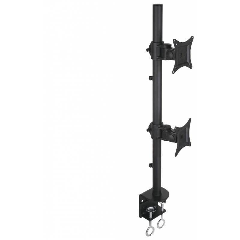 Techly Schreibtischhalterung f. 2LCD 13"-27" Klemme vertikal
