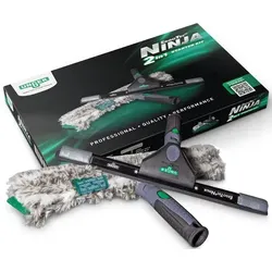 Unger AKN10 ErgoTec Ninja 2in1 Starter Kit Fensterputz Set Werkzeuge für Glas- und Gebäudereiniger in High-End-Qualität