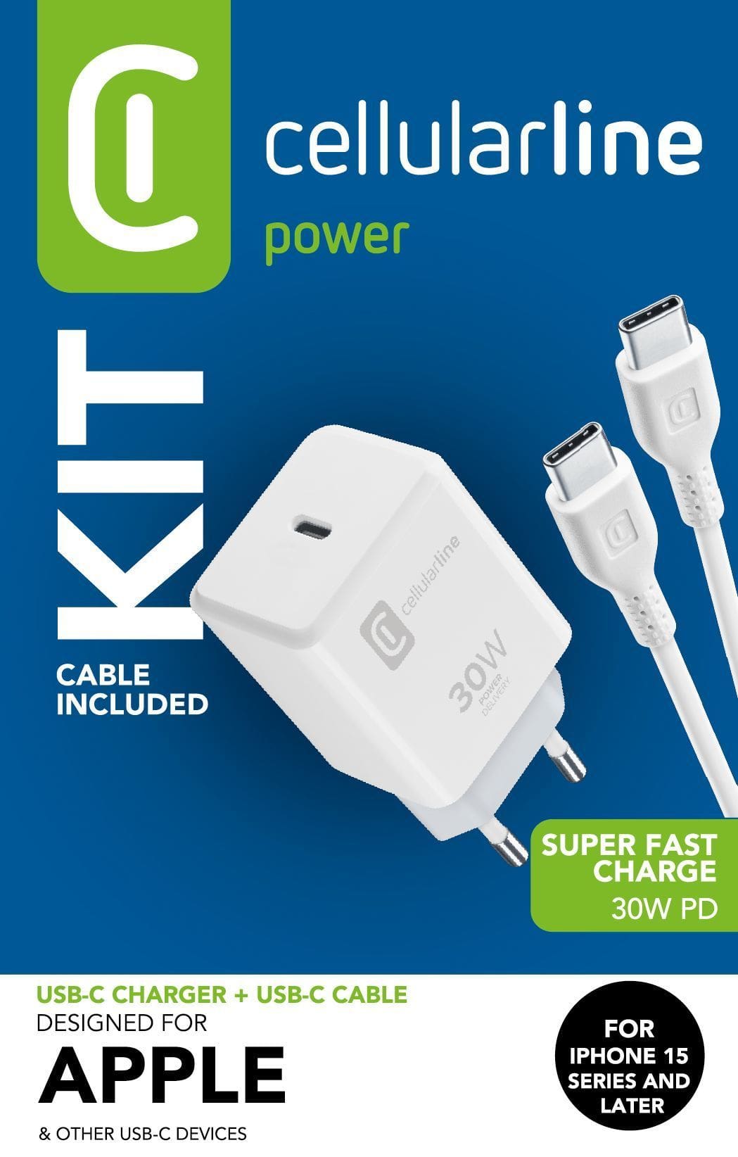 Cellular Line USB-C CHARGER KIT USB-C 30W