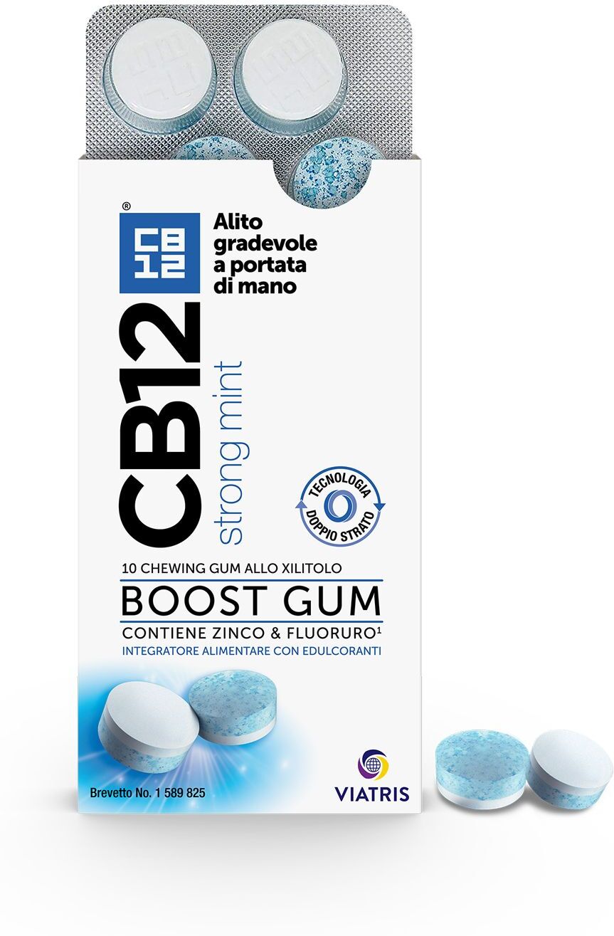 MEDA PHARMA SpA CB12 Boost Strong Mint, 10 Chewing Gum
