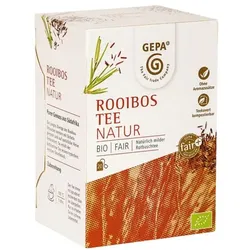 Gepa BIO Rooibostee Natur 20 Stück Tassenportion Aromakuvert mehrfarbig