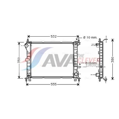 AVA CLEVER CHOICE Kühler, Motorkühlung fd2263 für Ford