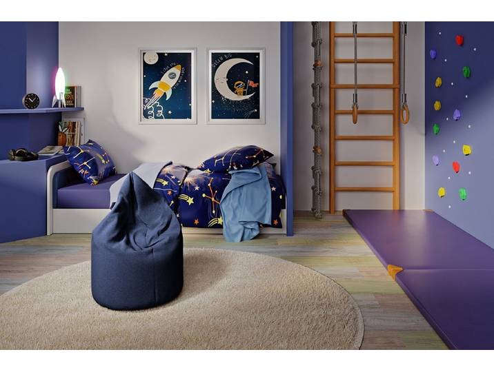 Sitzsack Robin - Grau - Luxusbetten24