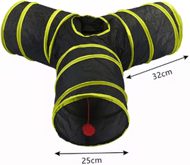 Inspire Picks Rainbow Cat Tunnel Collapsible Interactive Play Tube For Cats & Puppies d4