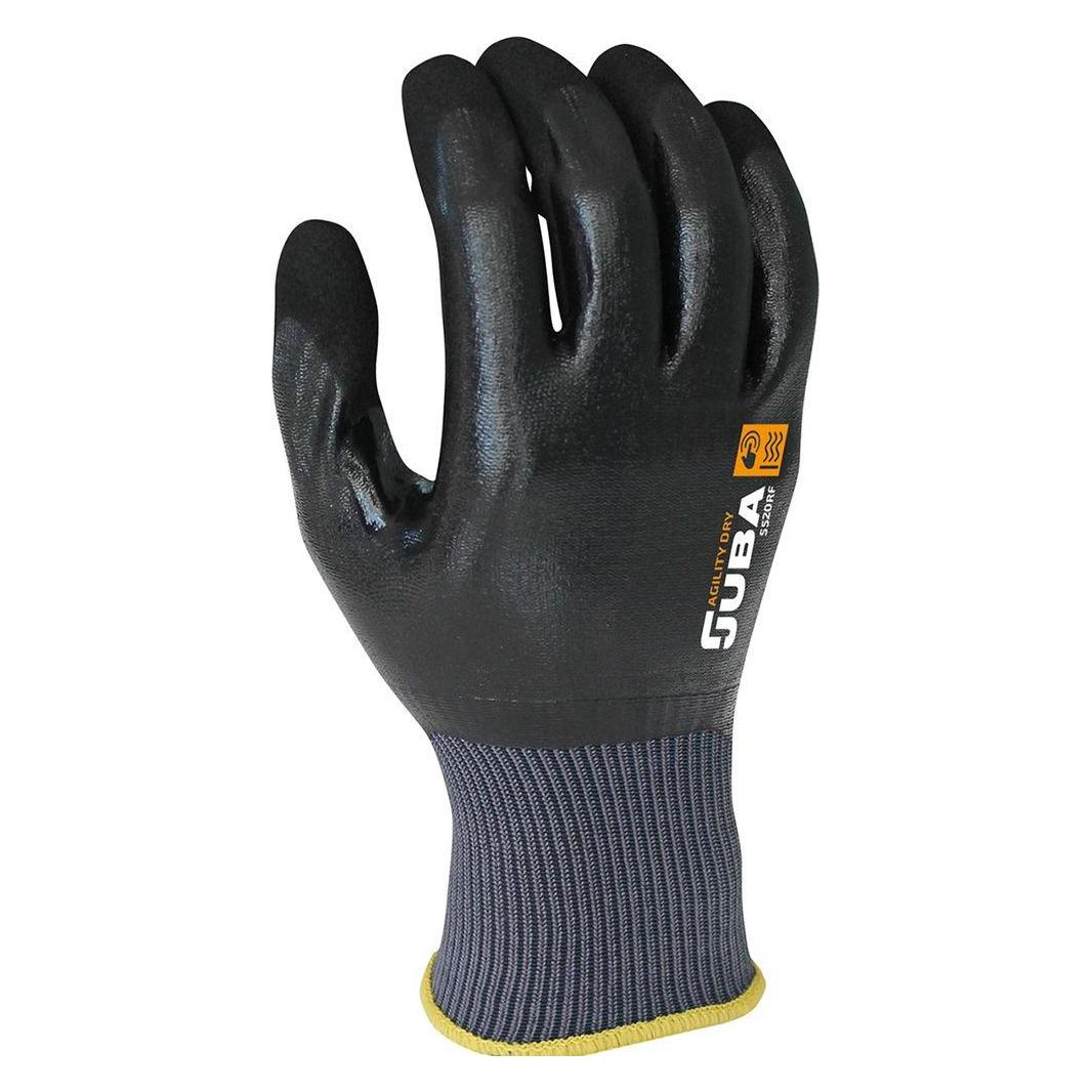 Juba Nylonhandschuh vollnitrilbeschichtet, schwarz, s-09 (9) (32685431)