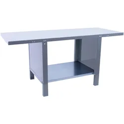 SimonRack Industriewerkbank mit geschlossenen Seiten, 1500x730 mm, Hohe strukturelle Steifigkeit, Tragfähigkeit 700 kg, Grau - BT-6 PRO