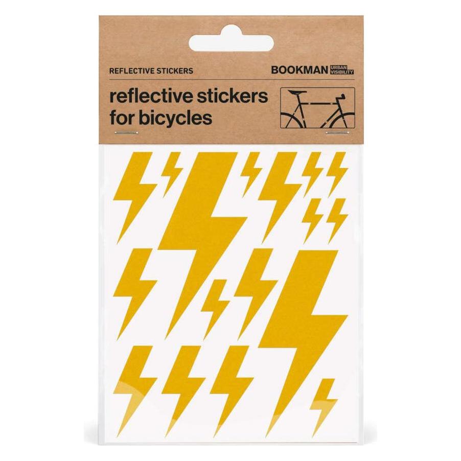Bookman reflektierendes aufkleberset für fahrradblitze (1 Sticker) (722337)
