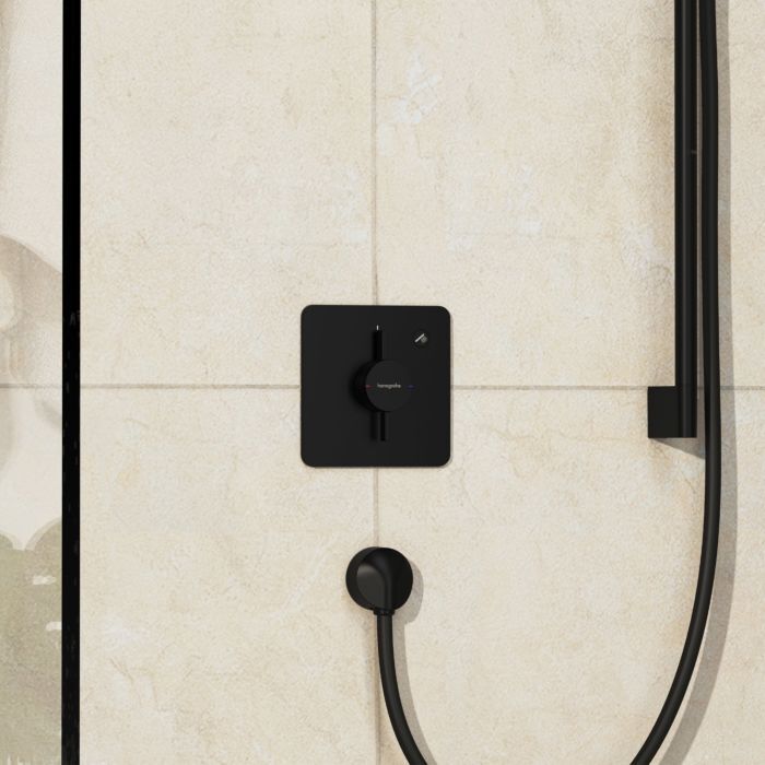 Hansgrohe DuoTurn Q Mischer 75614670 Unterputz, für 1 Verbraucher, mattschwarz