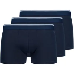 SKINY Herren Boxershorts, 3er Pack - Pants Cotton Multipack, Unterwäsche, Unterhose, einfarbig Blau / L