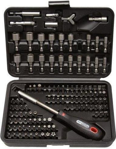 KS Tools Veiligheidsbitset 122-delig met bit-schroevendraaier in PE-koffer
