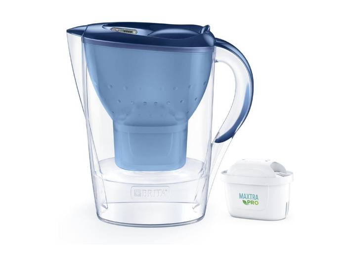 Wasseraufbereiter BRITA Marella , blau, B:10,5cm H:25,8cm, Kunststoff, Kannen, Wasseraufbereiter