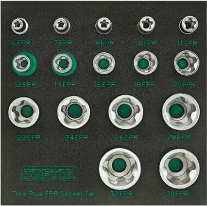 TOPTUL GABF1601 Socket set