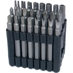 BGS Bit-Satz lang Antrieb Außensechskant 6,3 mm (1/4") verschiedene Profile 32tlg. - 762