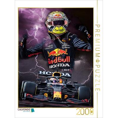 CALVENDO Puzzle Max Verstappen - Formel 1 Weltmeister des Jahres 2021 | 2000 Teile Lege-Größe 90x67cm Foto-Puzzle für glückliche Stunden