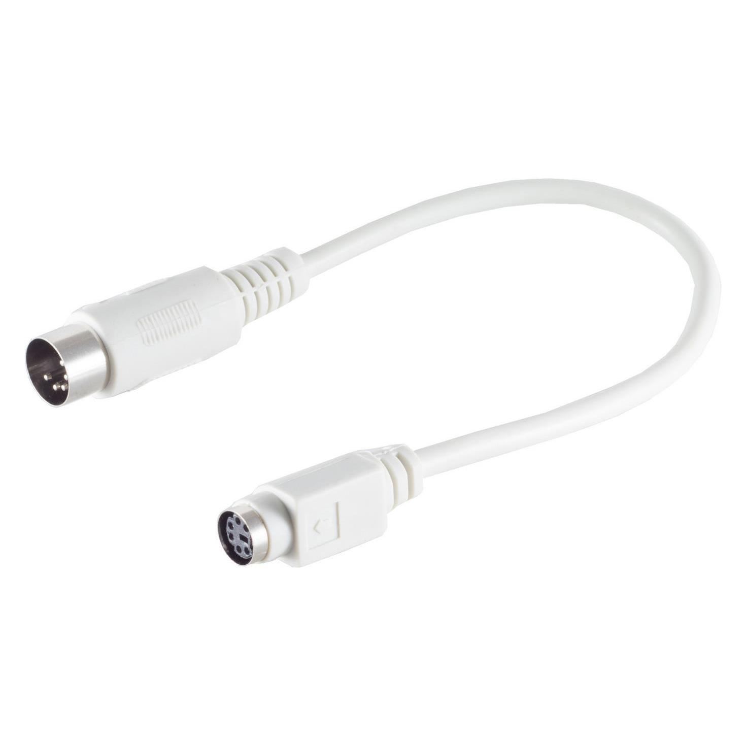 Shiverpeaks S/CONN maximum connectivity PS 2 Adapter, 6-pol. Mini DIN-Kupplung auf 5-pol. DIN-Stecker, 0,5m (0.50 m) (78396)