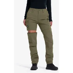 Nordwand Stretch Zip-off Pants Damen Grape Leaf, Größe:S - Zip-off-hosen - Grün