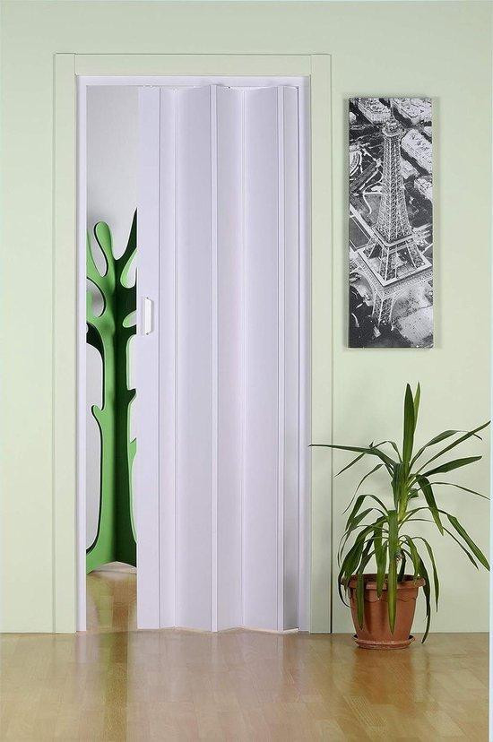 Forte Vouwdeur Schuifdeur PVC Wit - B/D/H: 83 x 214 cm