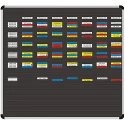 Ultradex, Präsentationstafel, Planrecord Stecktafel 72x52cm 38 Steckbahnen