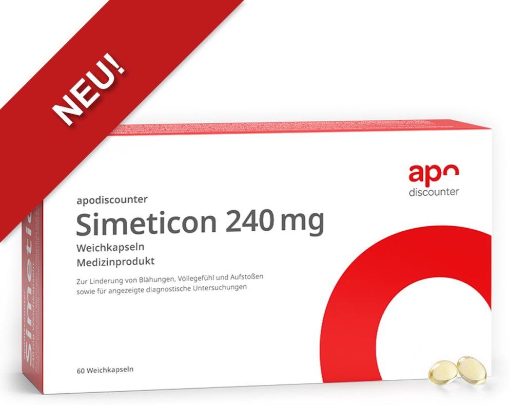 Simeticon Kapseln 240 mg von apodiscounter