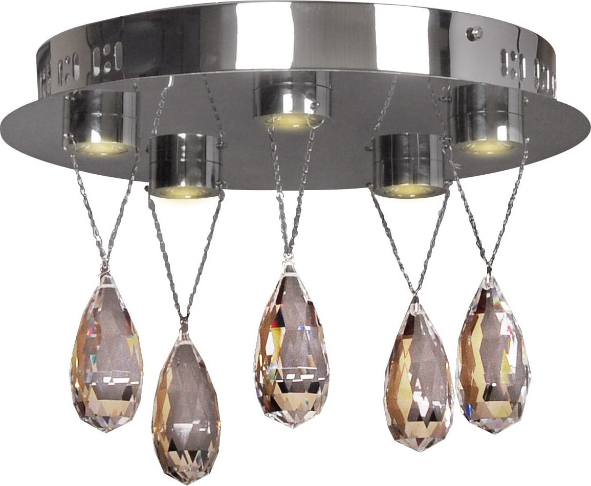 Candellux PRISMA LED plafondlamp, chroom