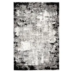Webteppich my Opal Grau/Schwarz/Weiß