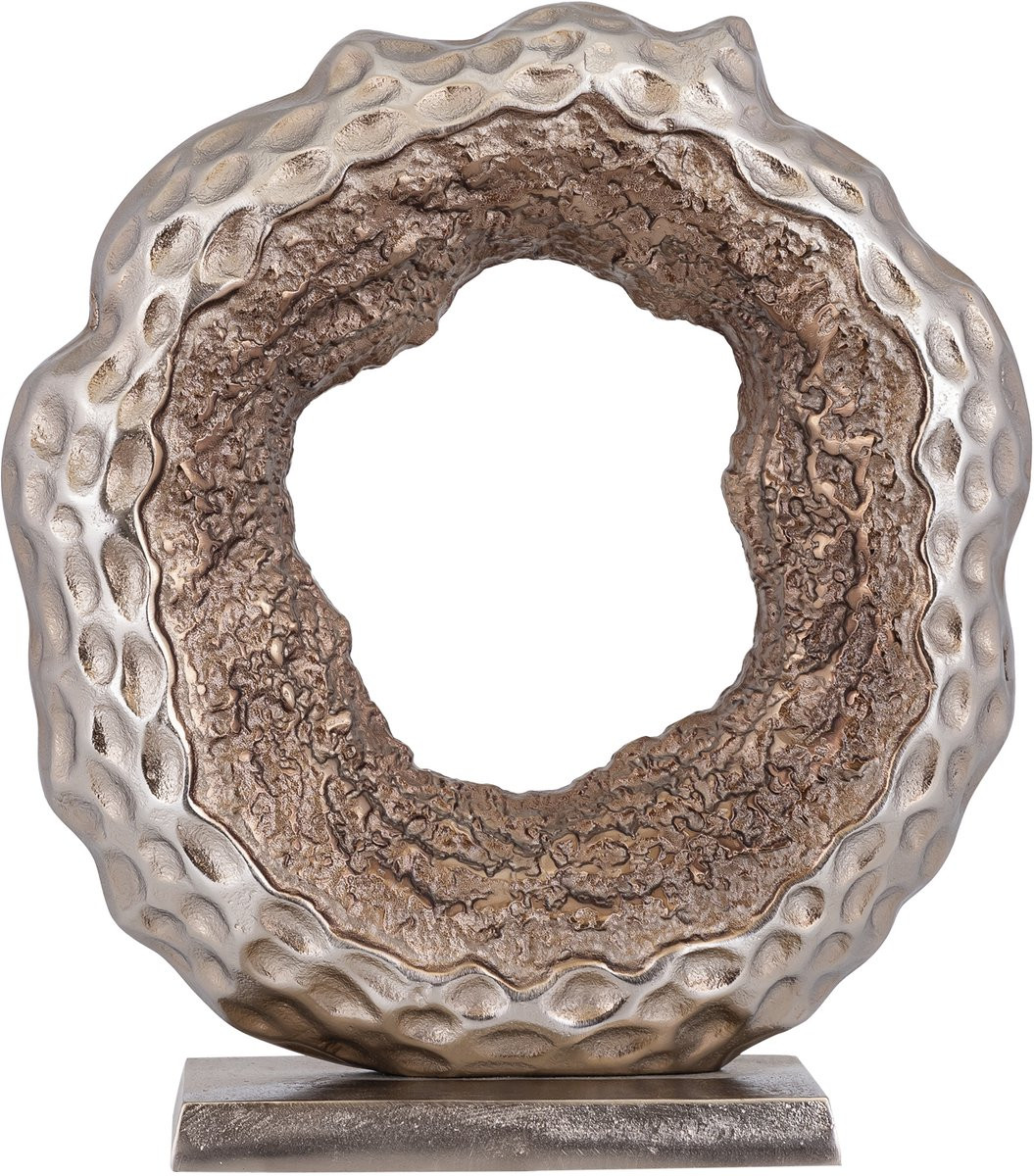 PTMD Coolan Antique Champagne Gietaluminium Beeldje Rond L