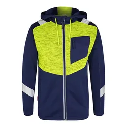 Strickjacke "8870-256" Cargo - 6XL - marine/warngelb
