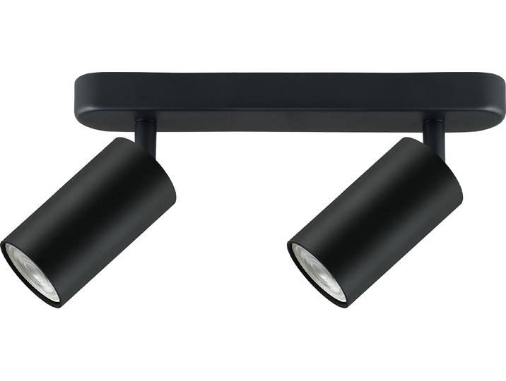 Plafonnier à 2 flammes 2x GU10 pour sources lumineuses LED & halogènes jusqu'à 35W Plafonnier Spot mural 55x100mm orientable pivotant
