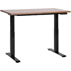 SCHREIBTISCH braunschwarz 120/72 cm elektrisch höhenverstellbar Destin III