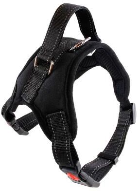 Inspire Select Heavy Duty Dog Harness Vest Adjustable Nylon Pet Harness For Small, Medium & Large Do black s