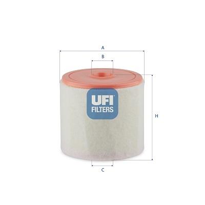 UFI Luftfilter 27.J38.00 Filtereinsatz 160mm für VAG