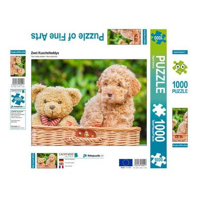 CALVENDO Puzzle Zwei Kuschelteddys | 1000 Teile Lege-Größe 64x48cm Foto-Puzzle für glückliche Stunden