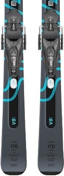 All Mountain Ski Head Shape e-V8 SW + PR 11 GW (177cm - Schwarz)