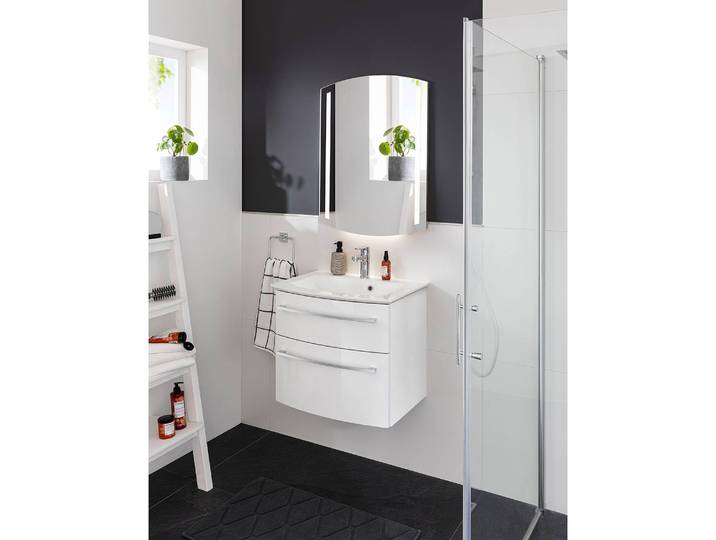 Spiegel B.Style 60cm Silber Spanplatte, beschichtet 60cm