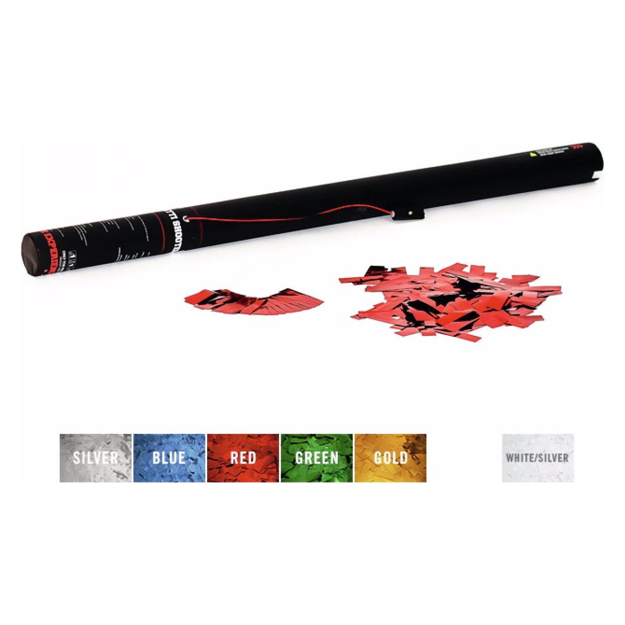 TCM Konfetti-Ladung elektrisch 80cm, rot metallic (1 Stk.) (51708580)